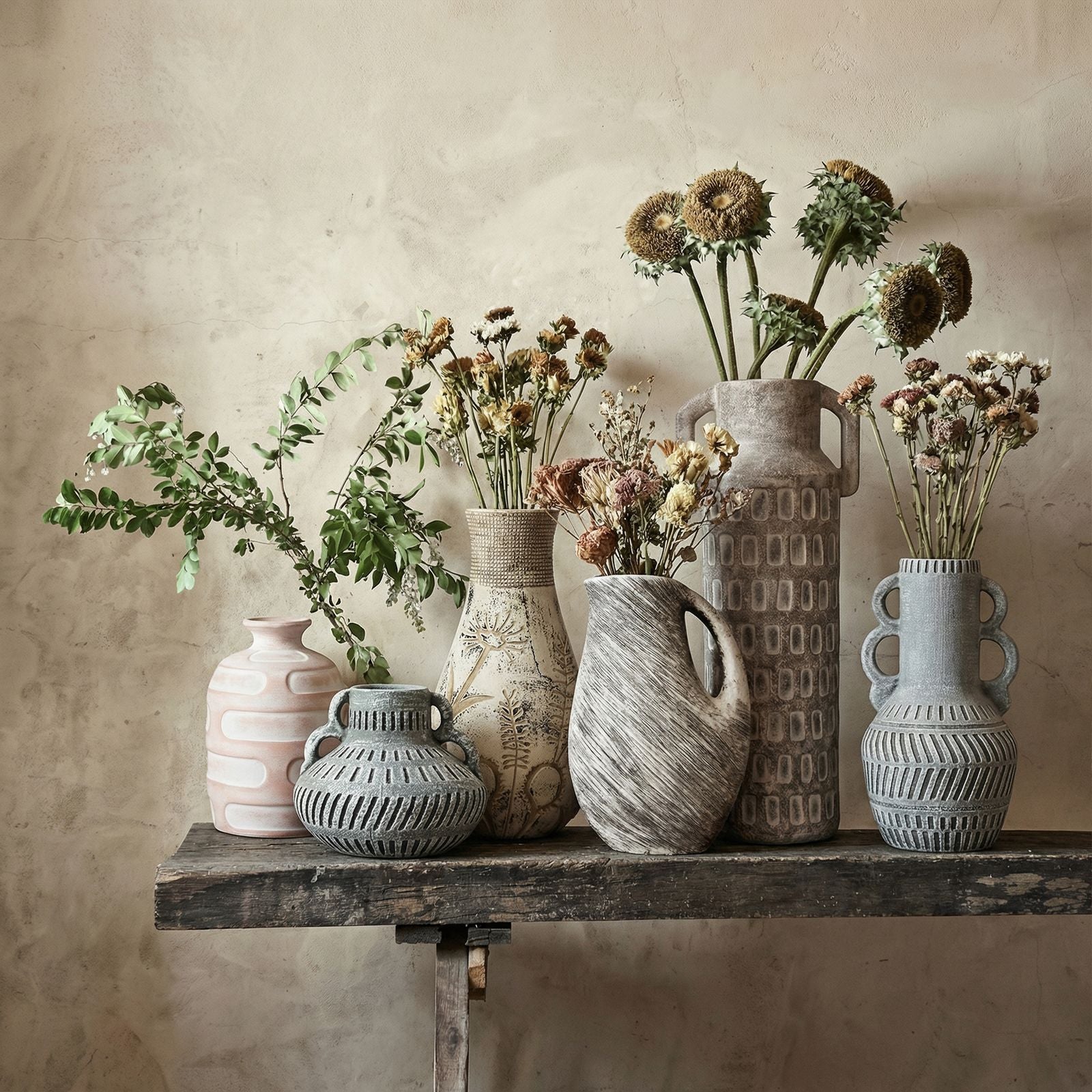 Earthenware - Water Can Vase - Gray