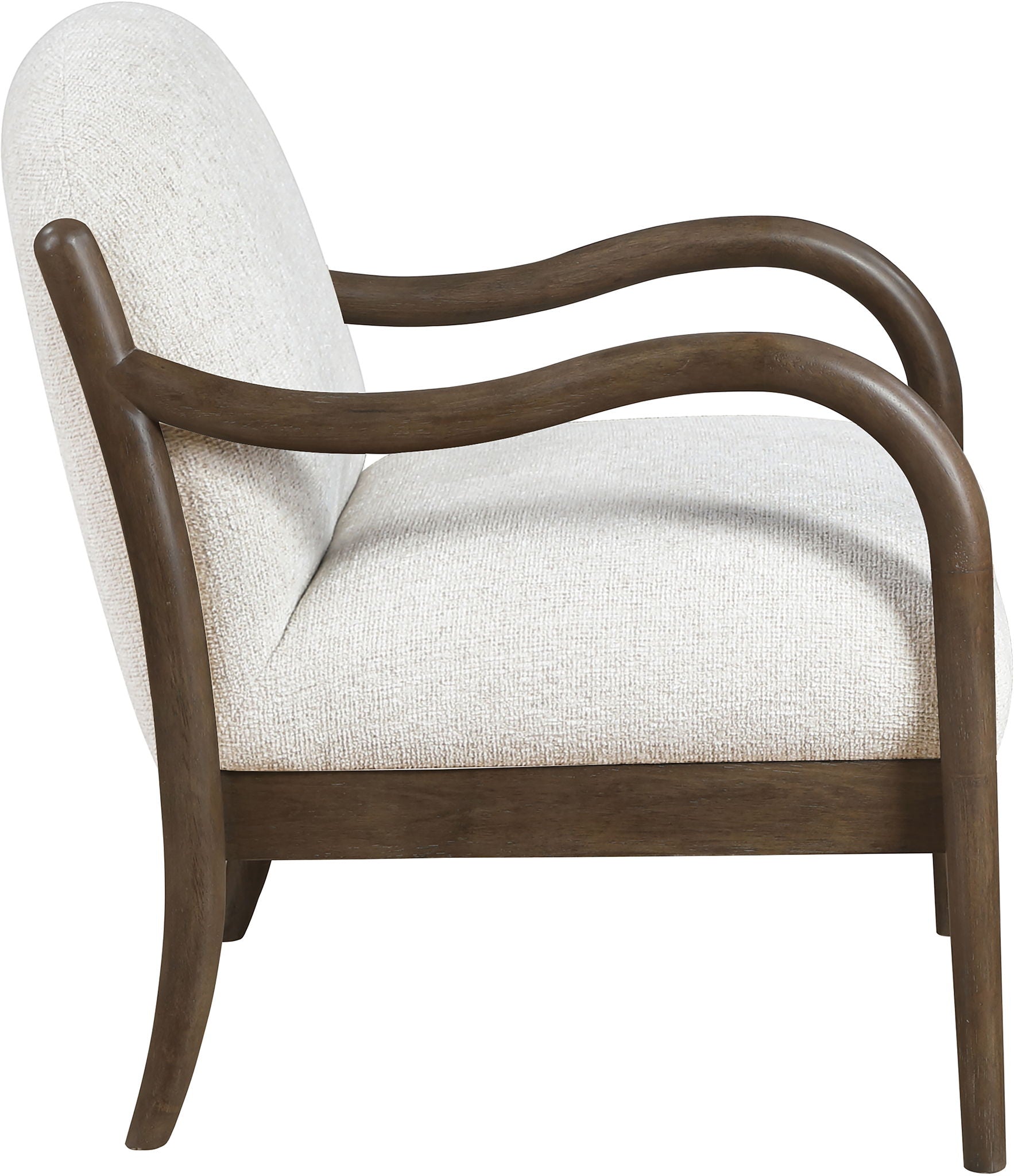 Helmsley - Performance Fabric Upholstered Accent Chair - Brown Frame