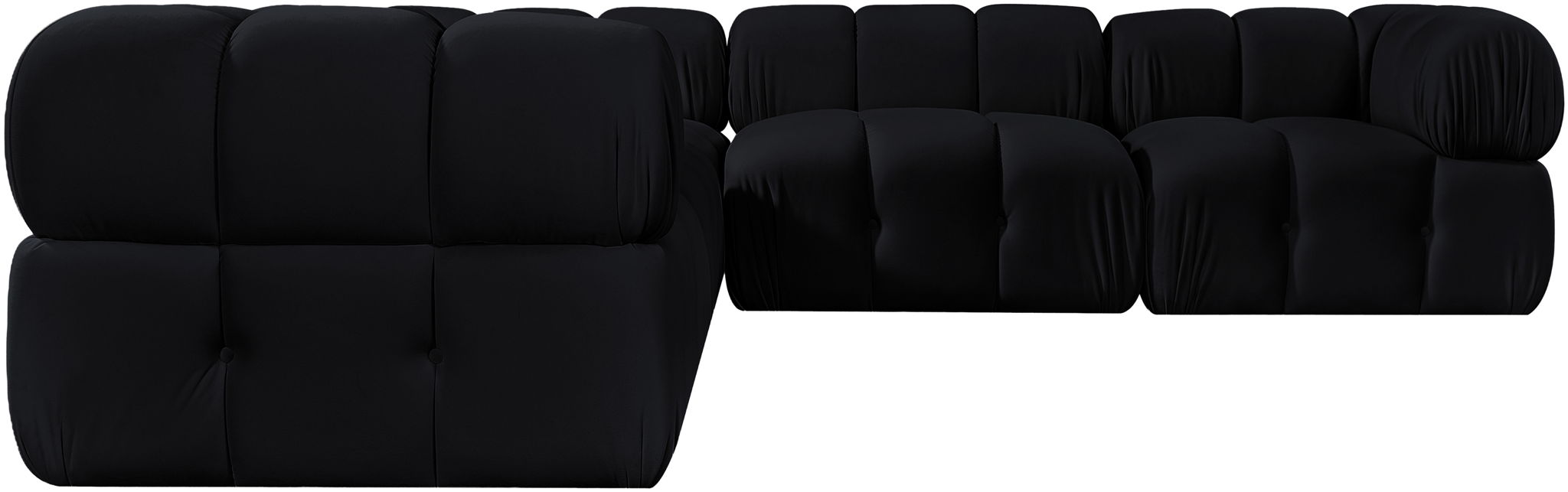 Orin - Velvet 5 Piece Modular Corner Sectional