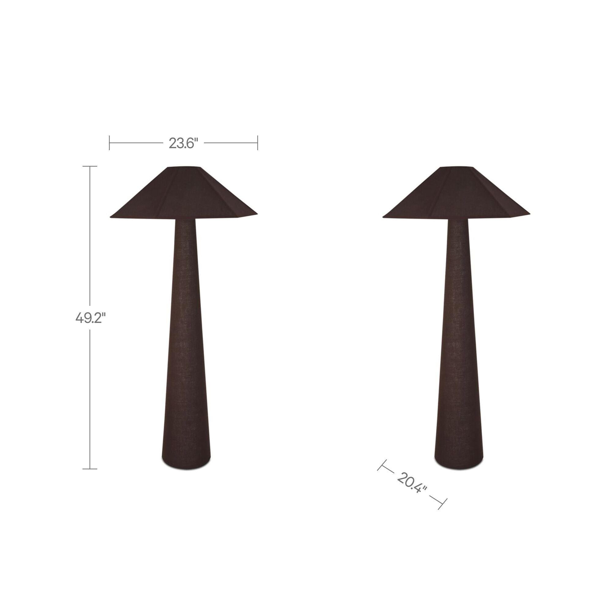 Gigi - Floor Lamp - Dark Brown