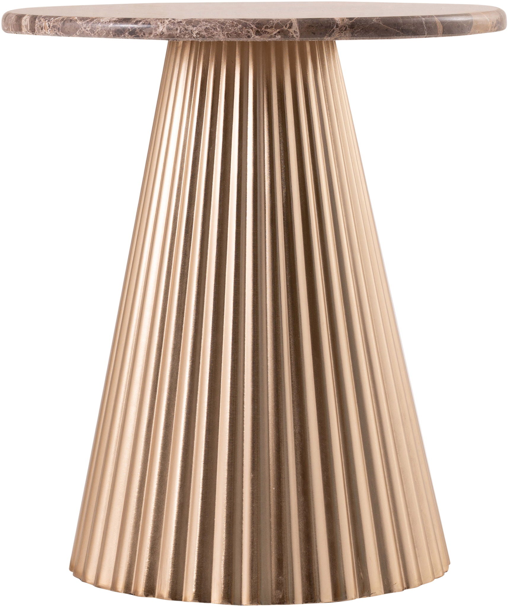 Cindra - Genuine Marble Top And Iron Base Table