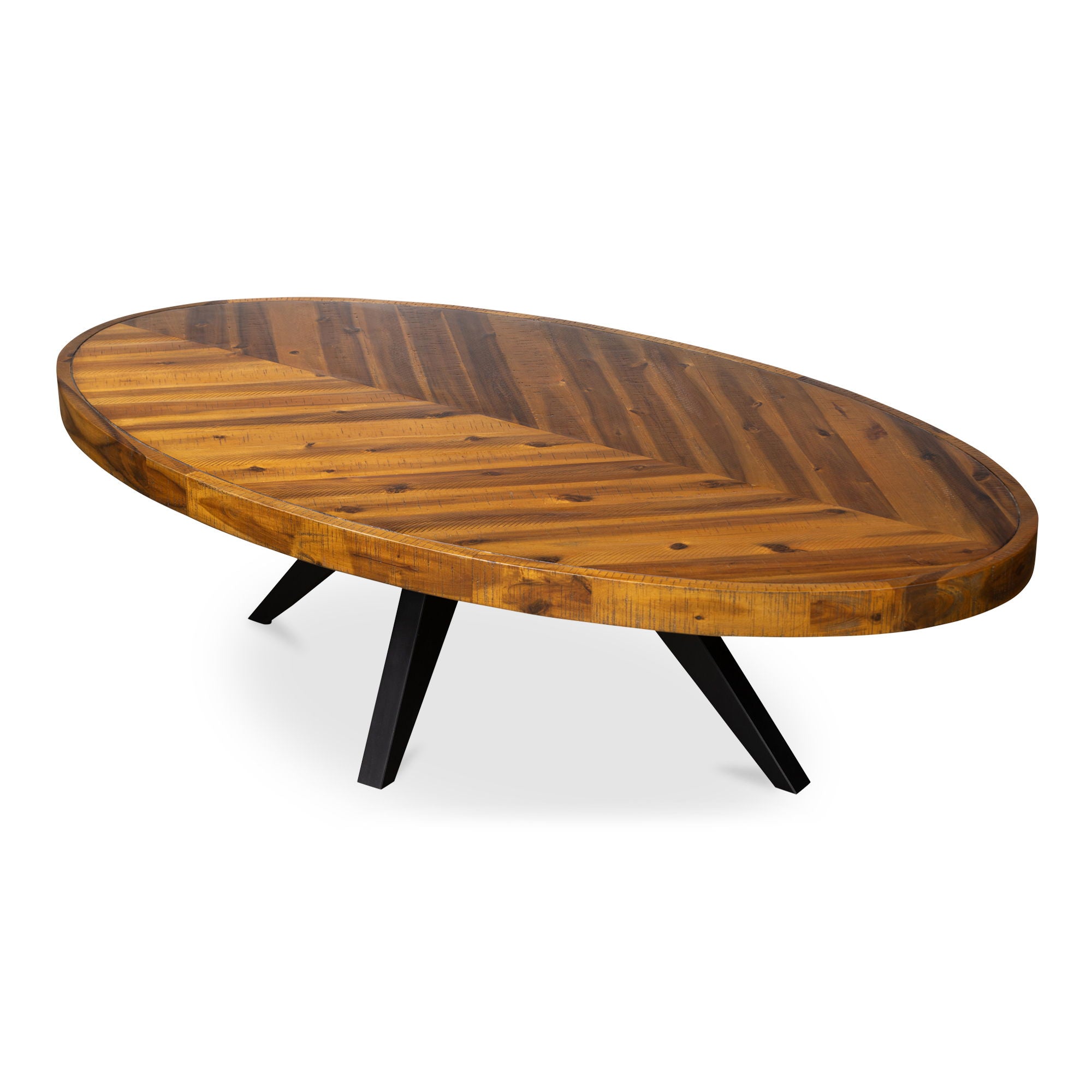 Parq - Oval Coffee Table - Amber