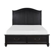Herman - Platform Bed With Storage Footboard