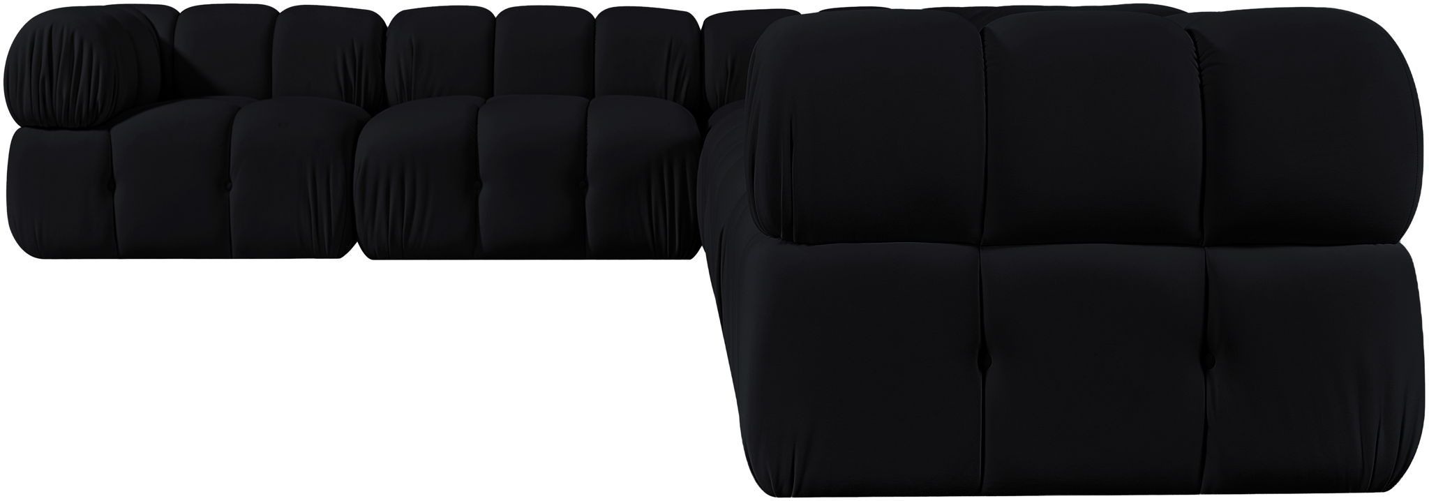 Orin - L-Shaped Velvet 6 Piece Modular Sectional