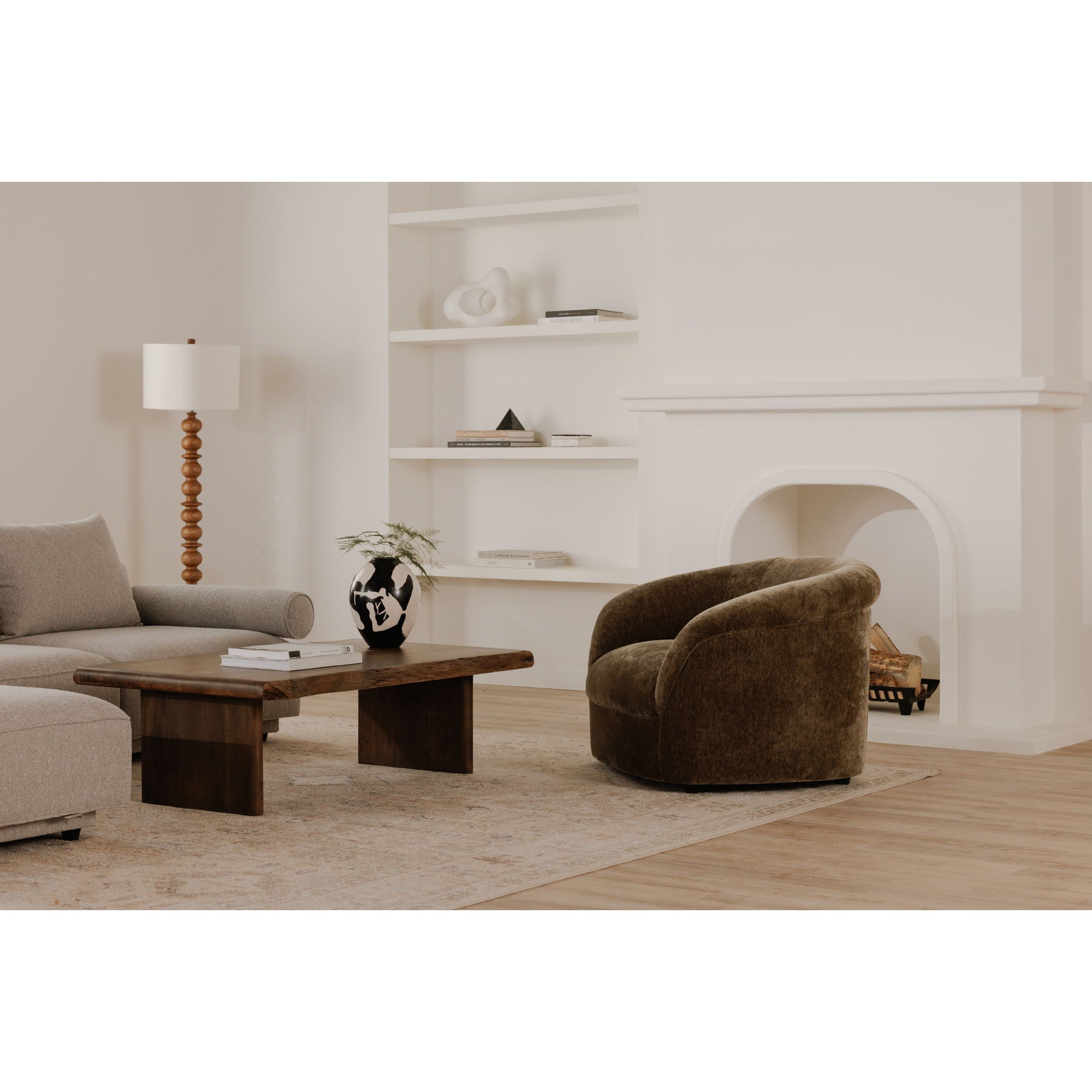 Thora - Lounge Chair - Dark Green