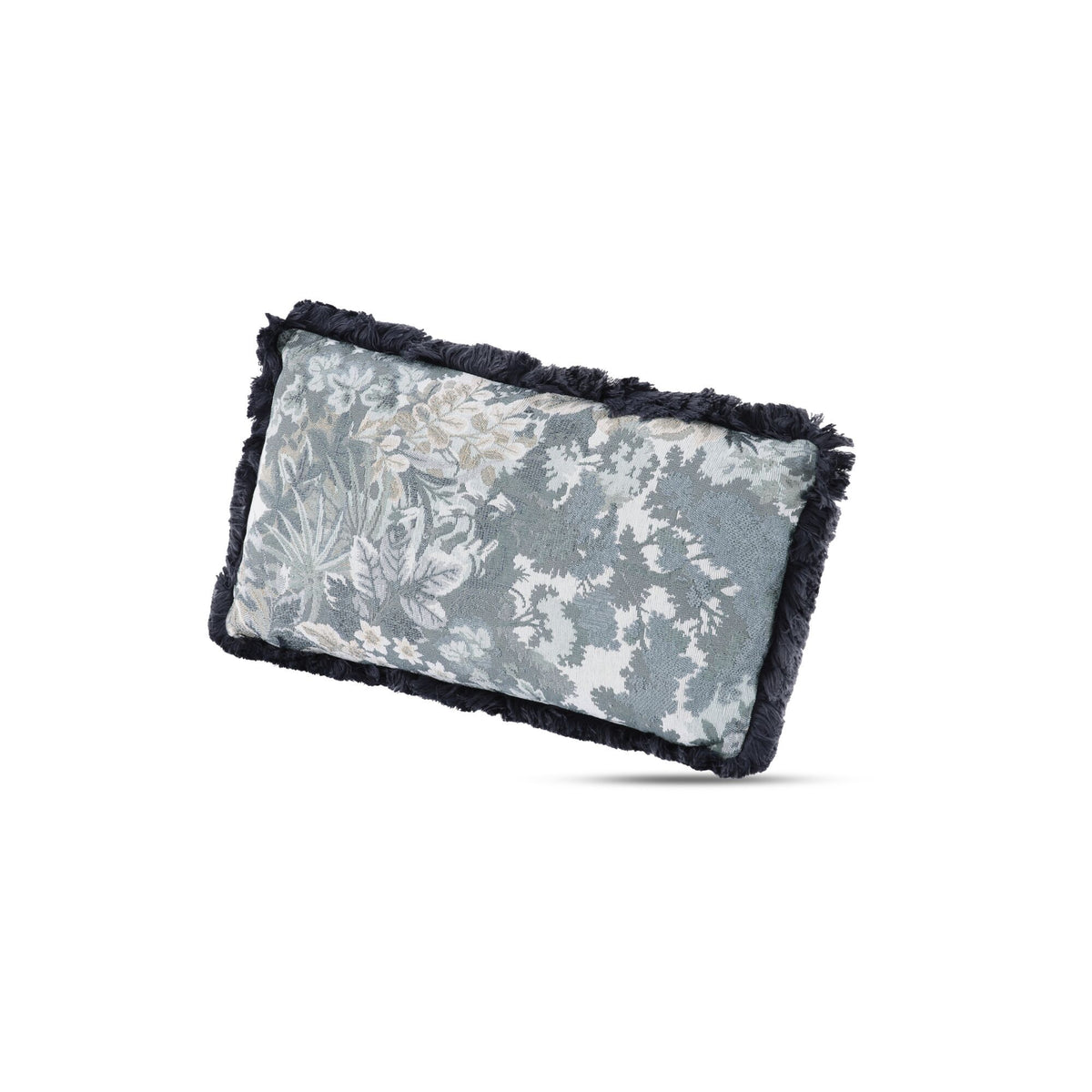 Yasmin - Lumbar Cushion Tapestry - Blue / Gray