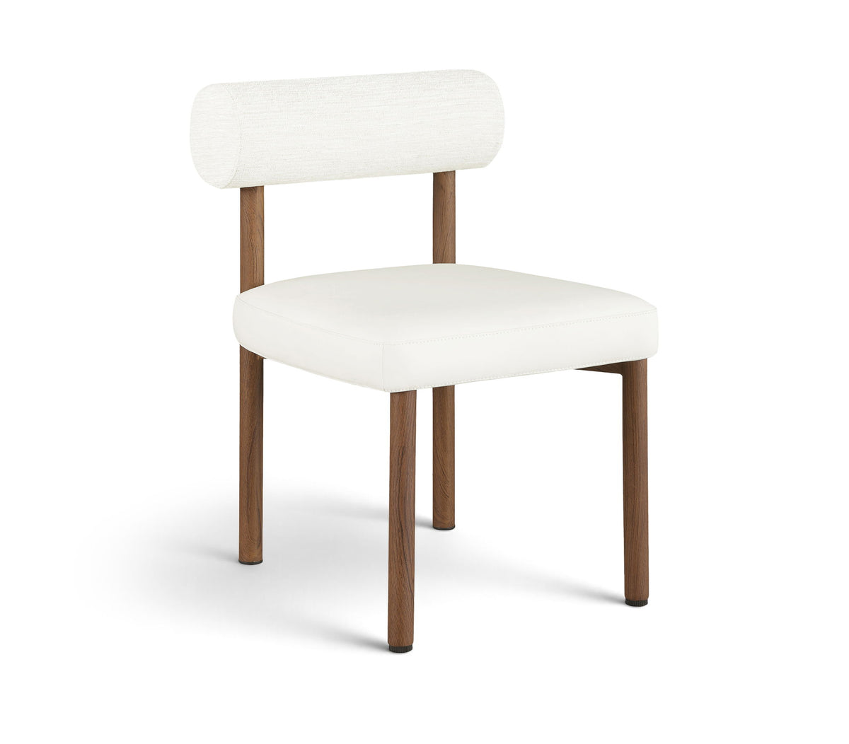 Paramo - Chenille Fabric and Vegan Leather Upholstered Dining Chair