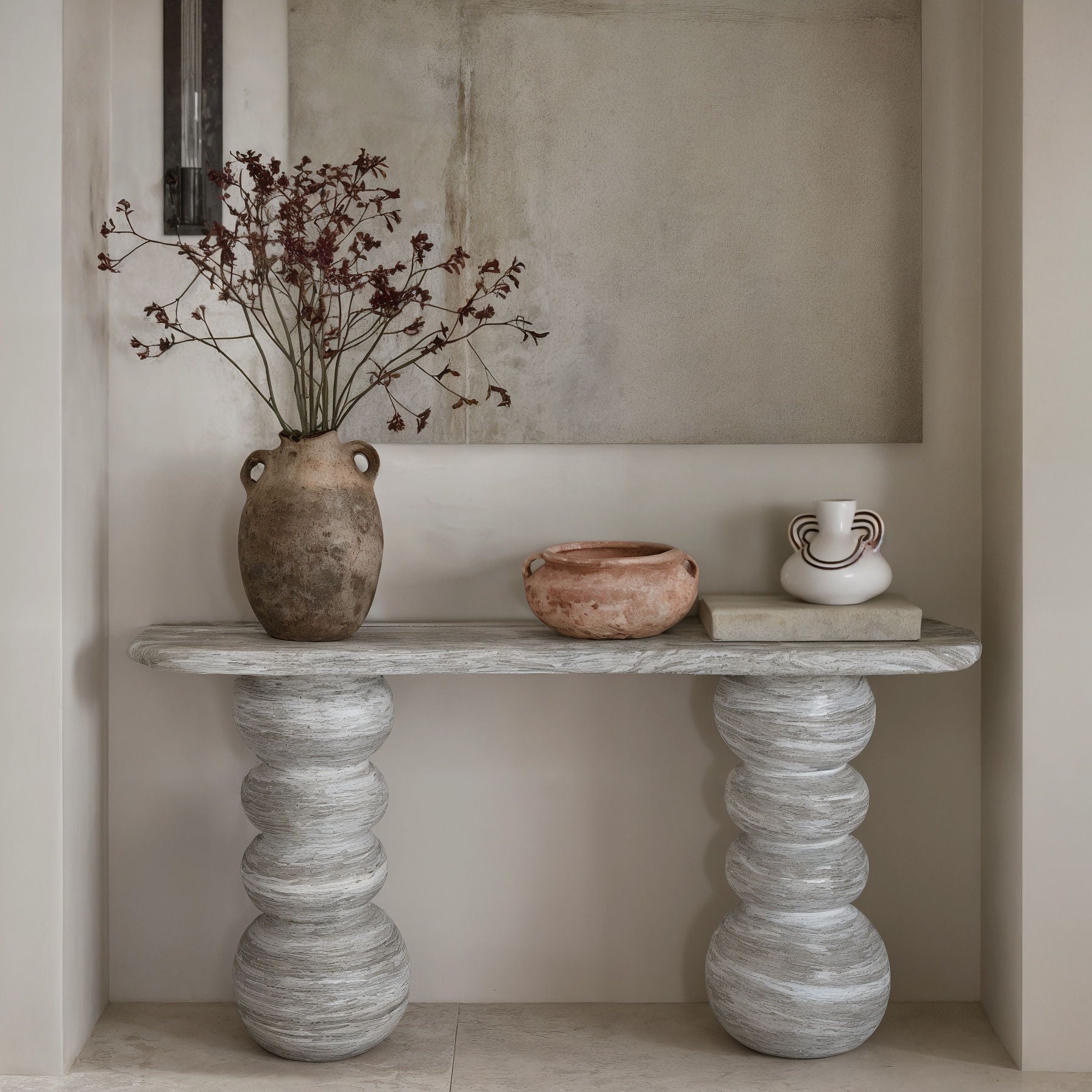 Earthenware - Wide Bowl With Handles - Terracotta