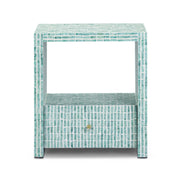 Tia - Mother Of Pearl Nightstand - Blue