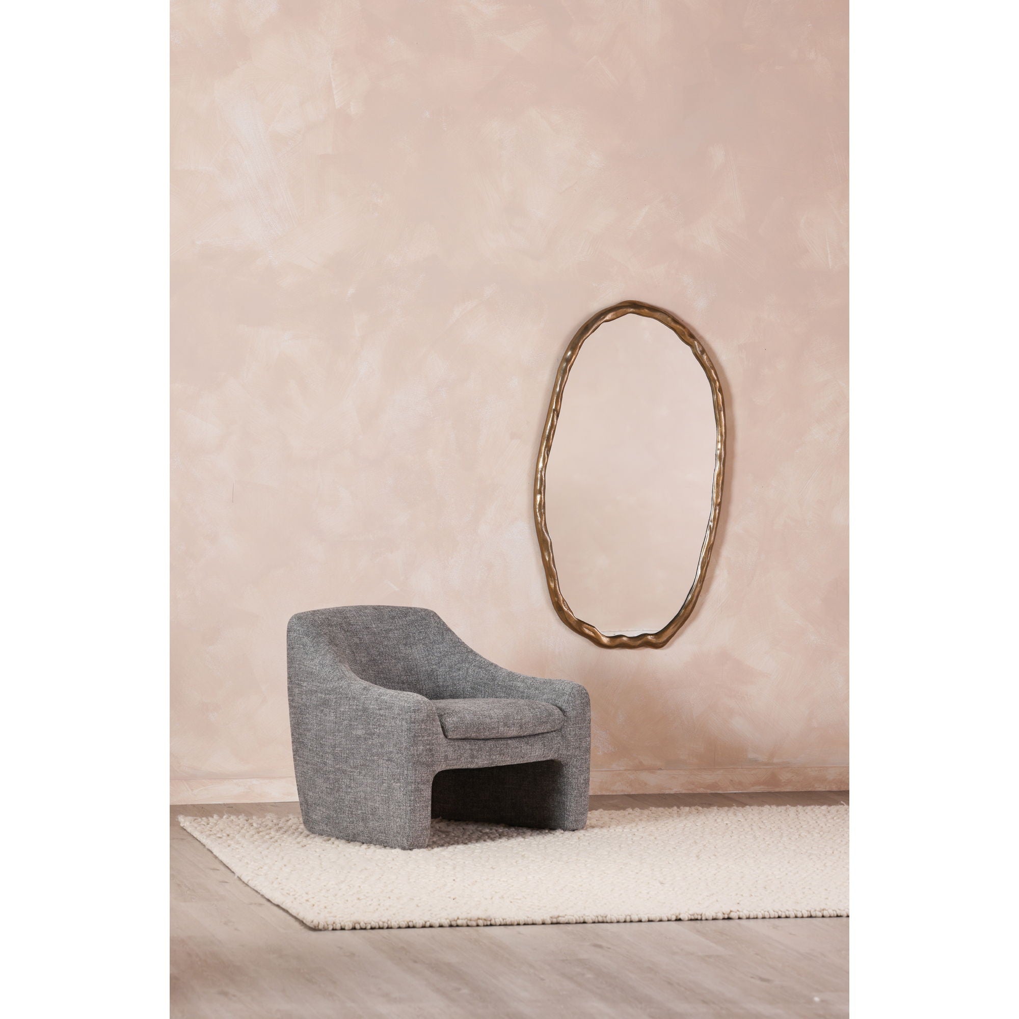 Foundry - Oval Mirror - Gold