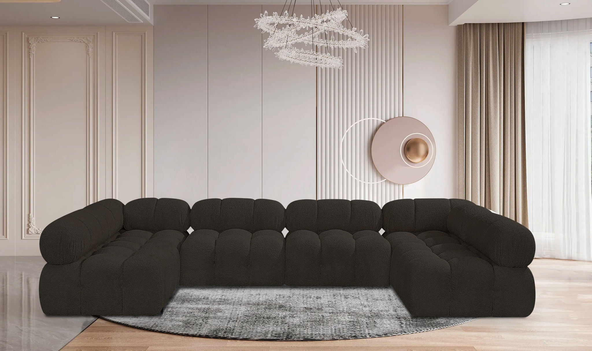 Ames - 6 Piece Fabric Modular Sectional