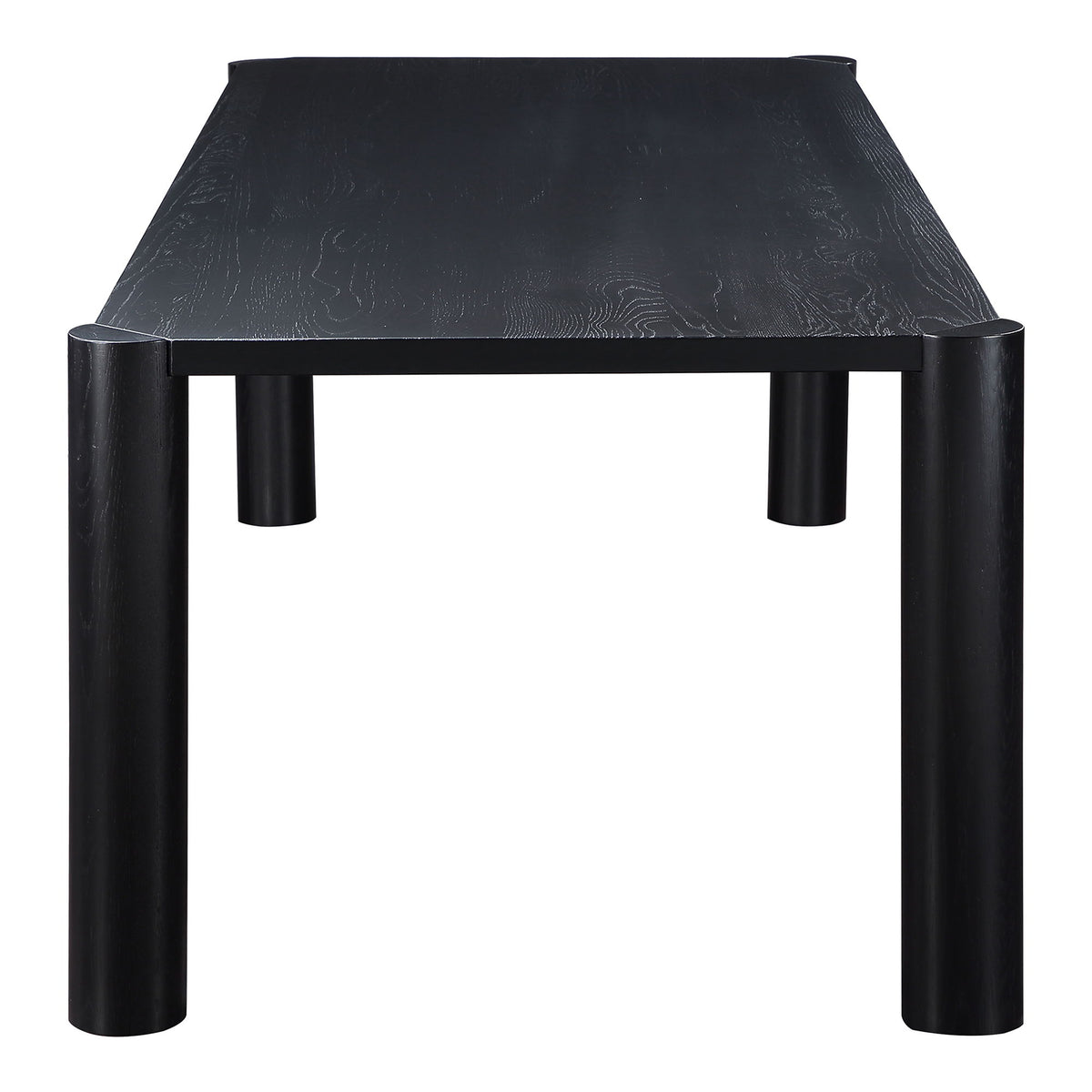 Post - Large Dining Table - Black Oak