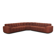 Roman - L-Shaped Sectional - Rust