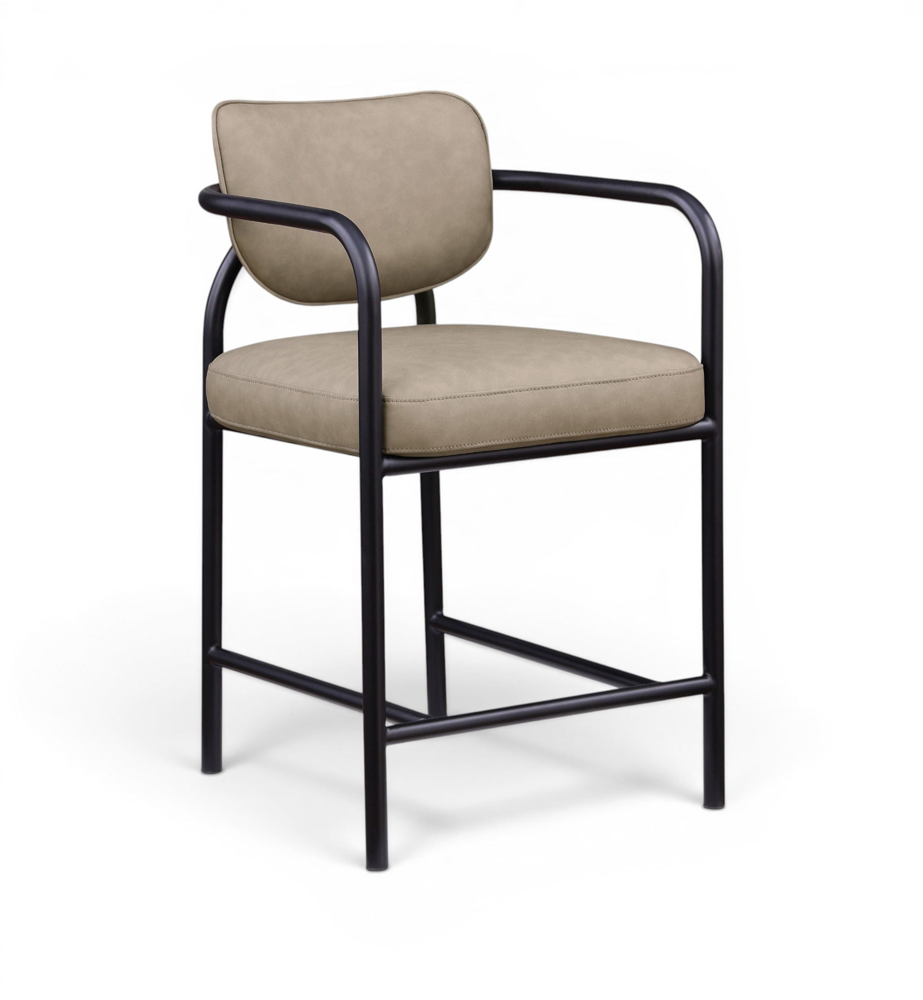 Serava - Vegan Leather Upholstered Bar Stool