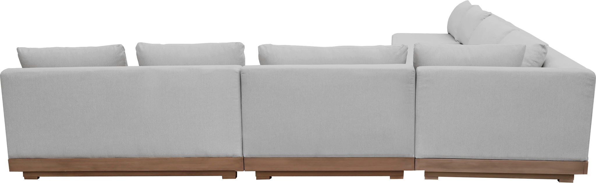 Solace - Olefin 5 Piece Outdoor Patio Modular Sectional