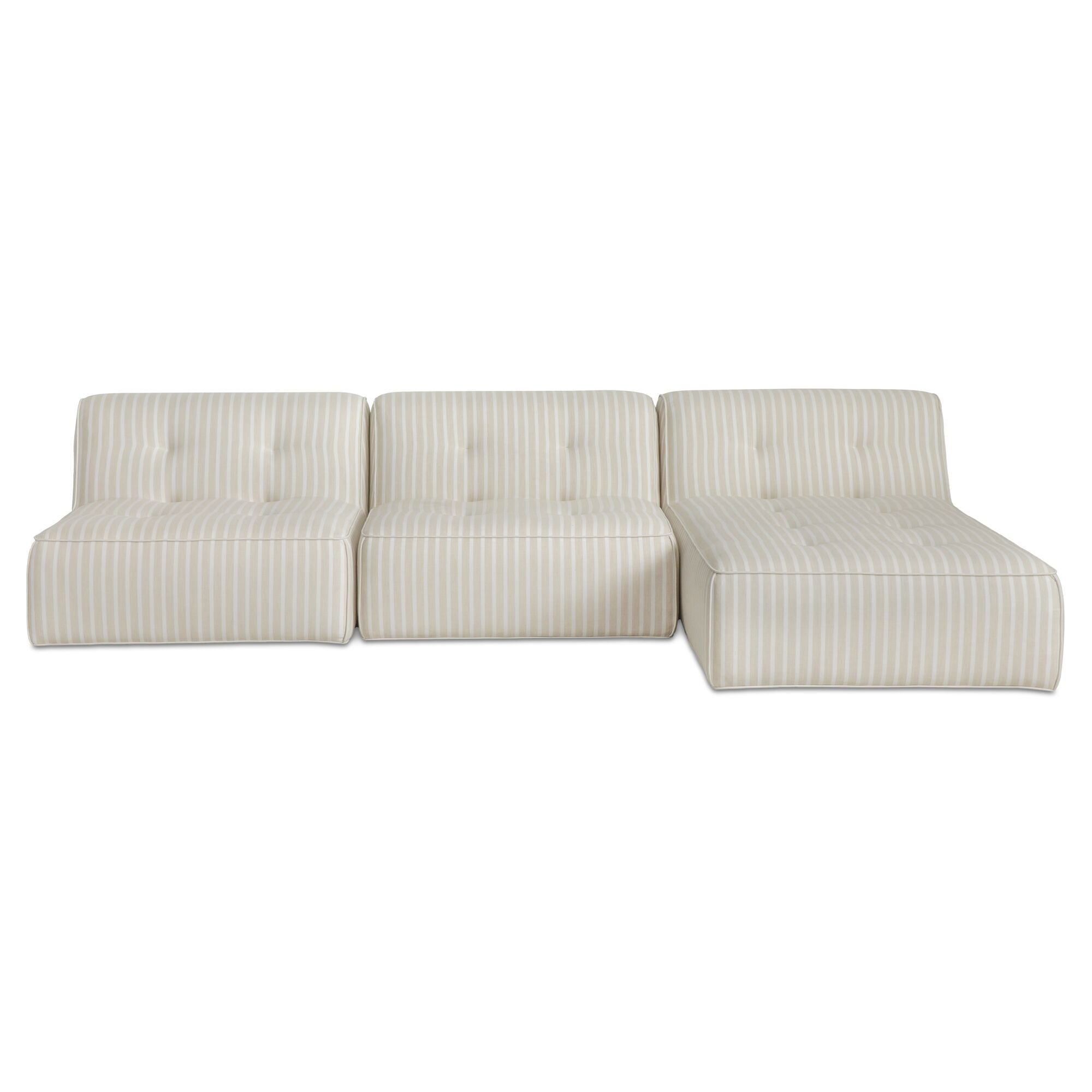 Sunseeker - 3 Piece Outdoor Lounge - Brown Stripe