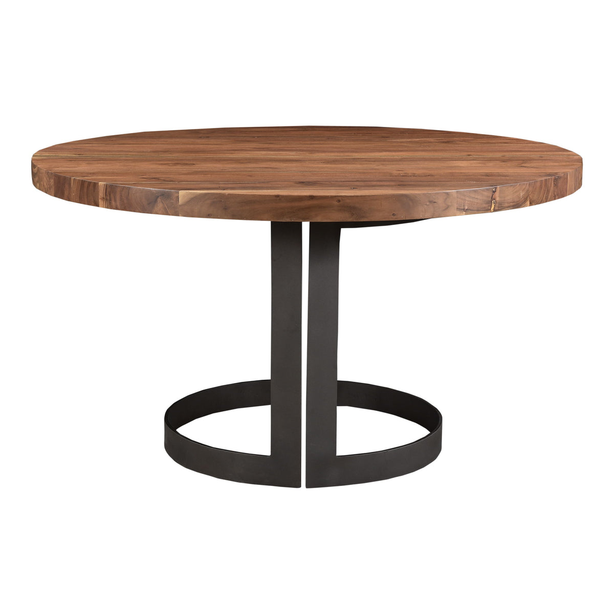 Bent - Round Dining Table - Smoked
