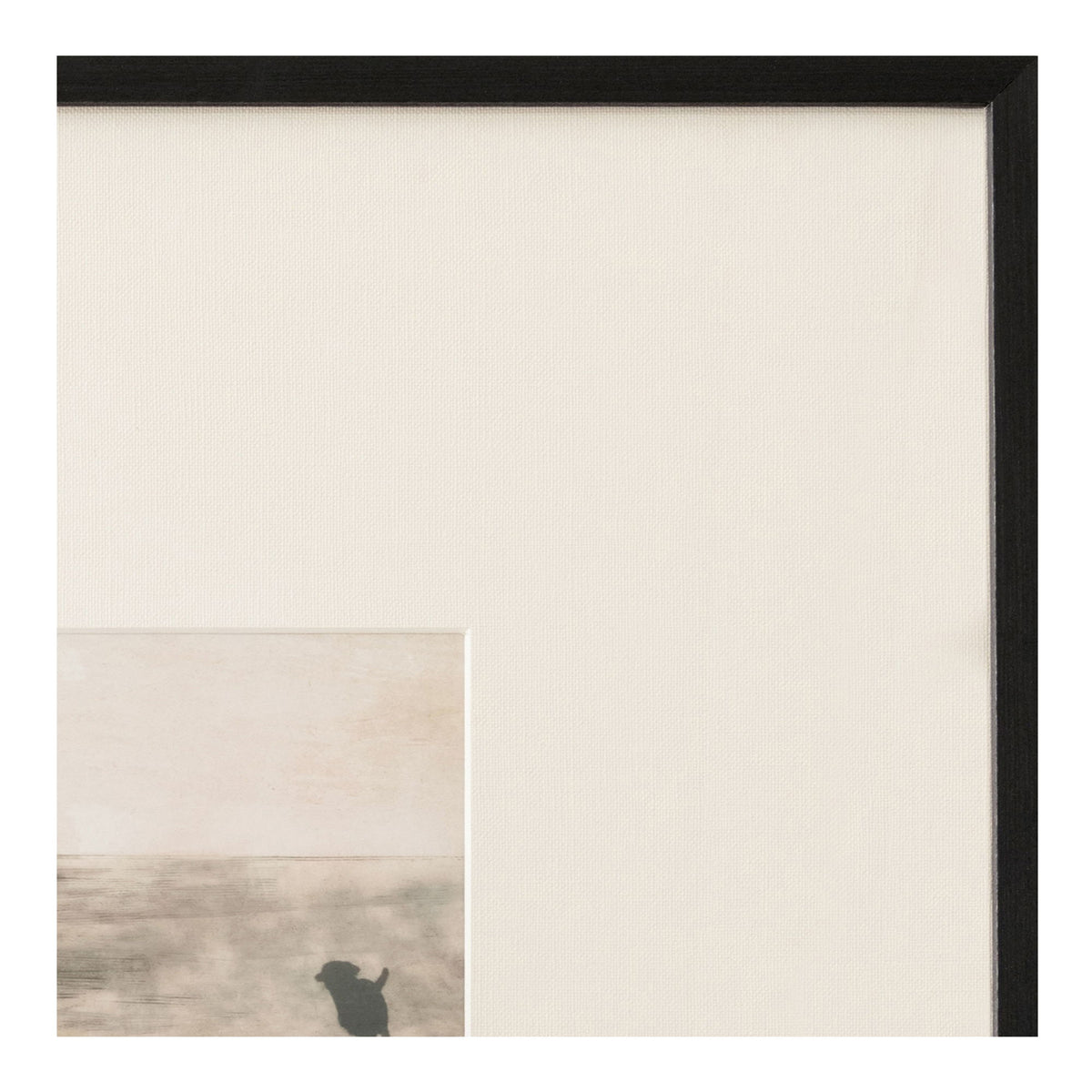 Strand - Framed Paper Print - Beige