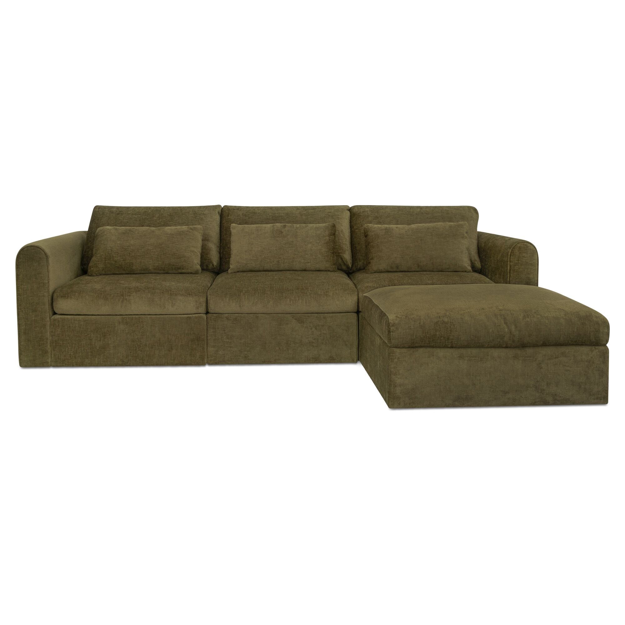 Swift - Lounge Modular Sectional - Dark Green