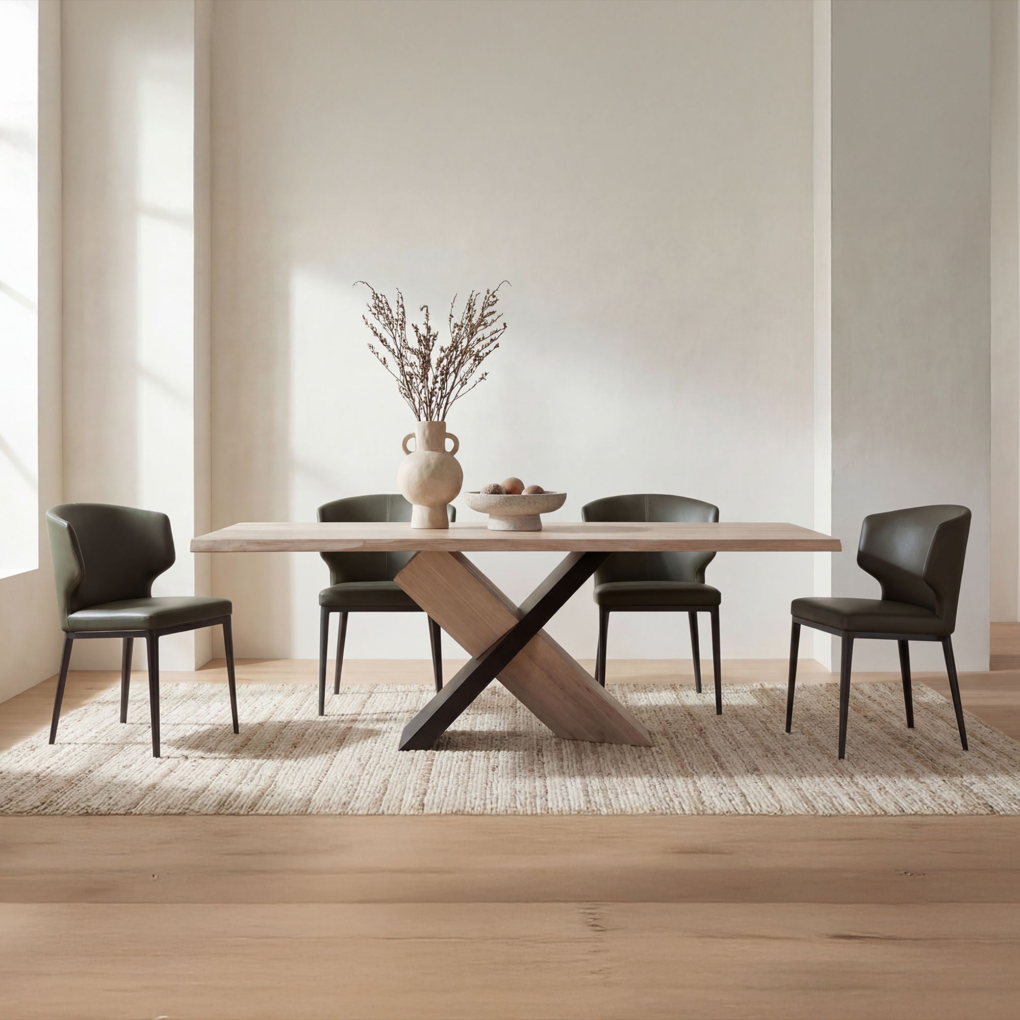 Instinct - Dining Table - White Wax