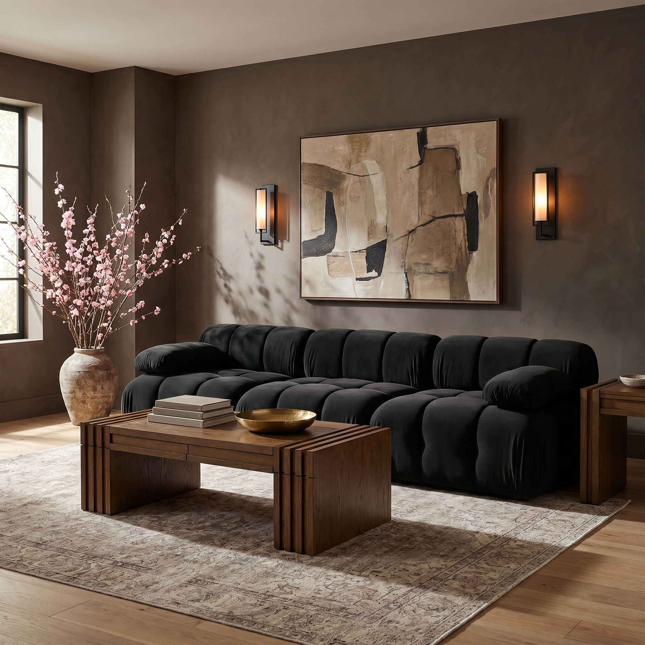 Orin - Velvet 3 Piece Modular Sofa