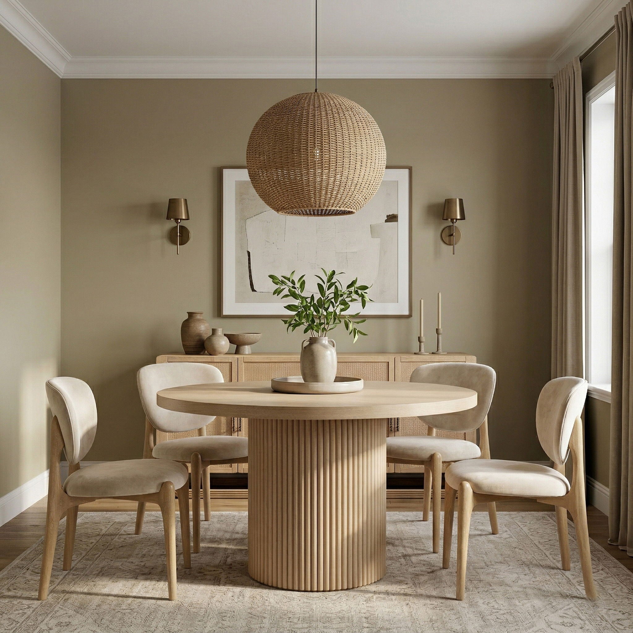 Velora - Upholstered Dining Chair (Set of 2) - Natural Base