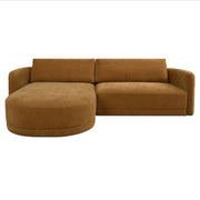 Emmy - Sectional Left - Ginger / Brown