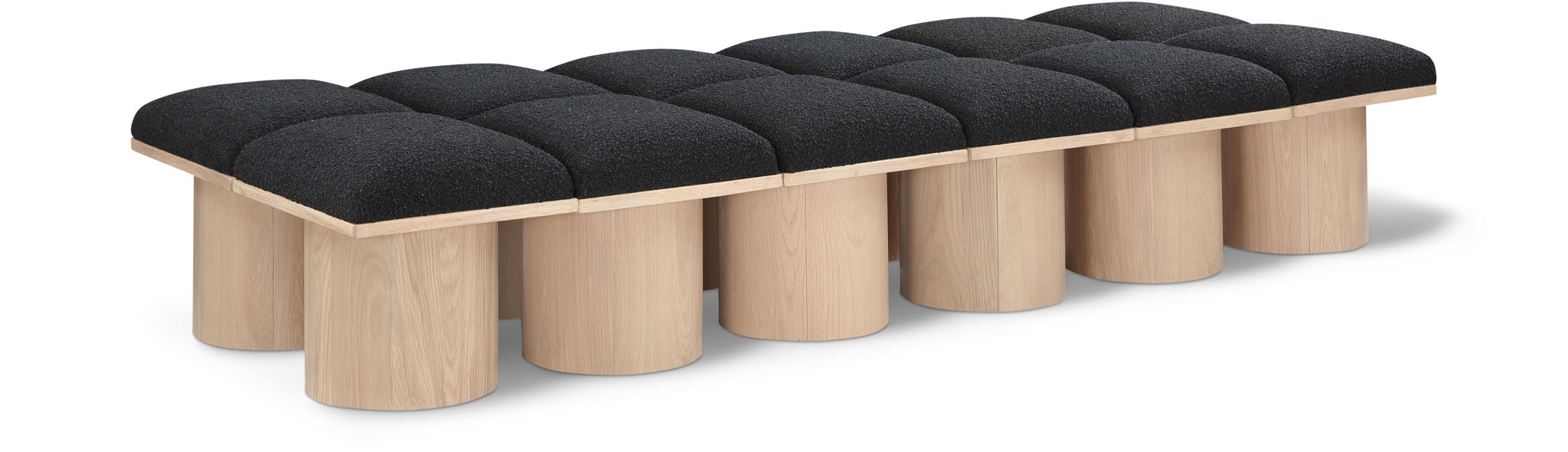 Pavilion - 12 Piece Modular Bench With Natural Base