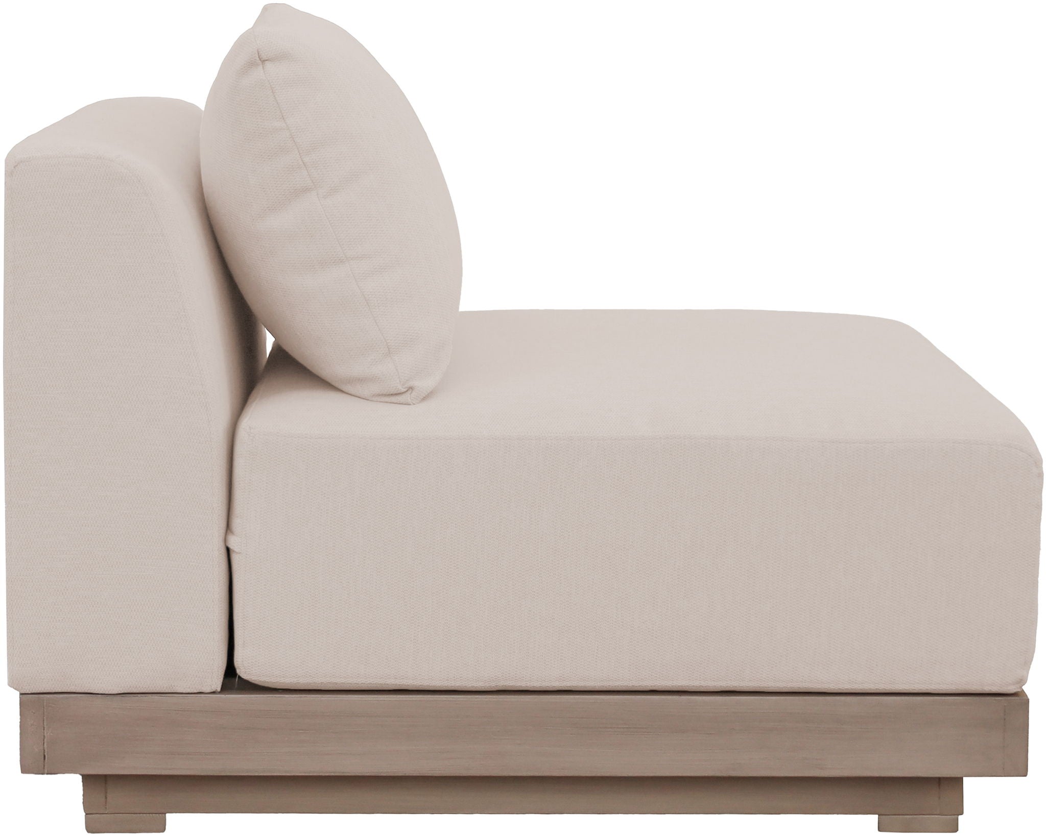 Solace - Olefin Performance Fabric Outdoor Patio Modular Armless Chair