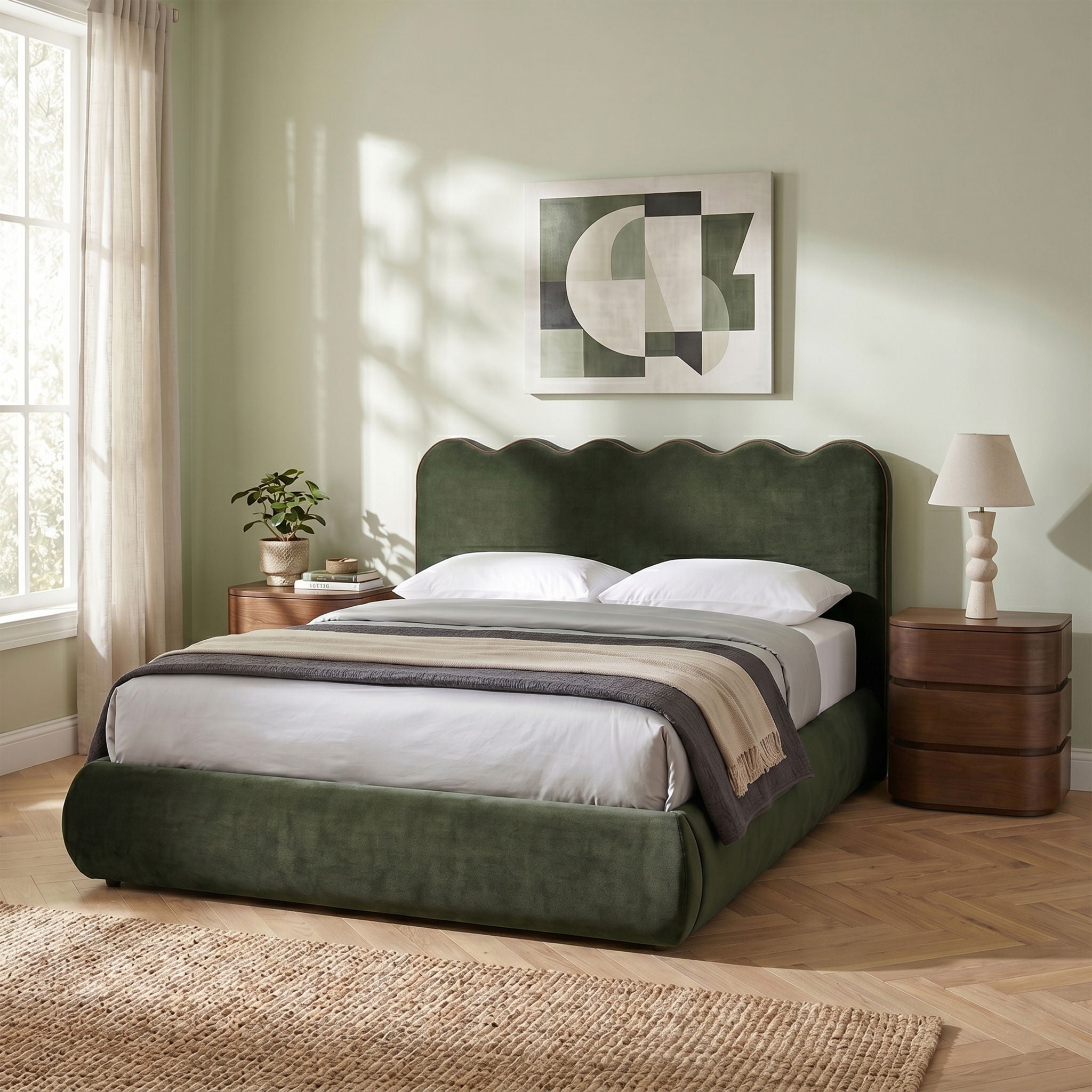 Tempo - Velvet Upholstered Bed