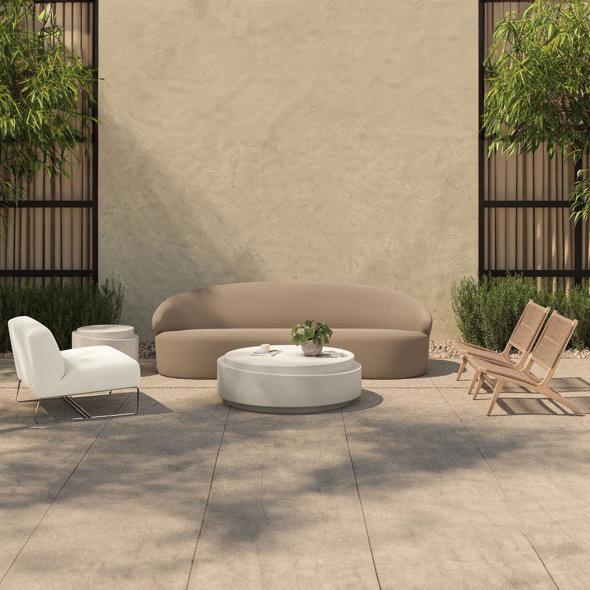Cosmo - Outdoor Coffee Table - Off White