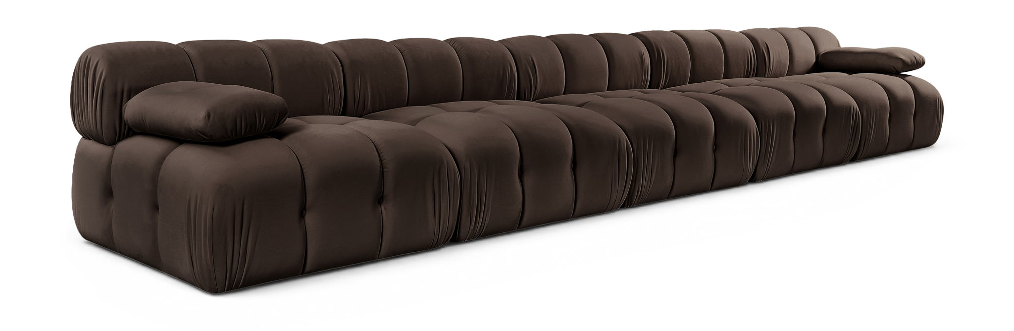 Orin - Velvet 5 Piece Modular Armless Sofa
