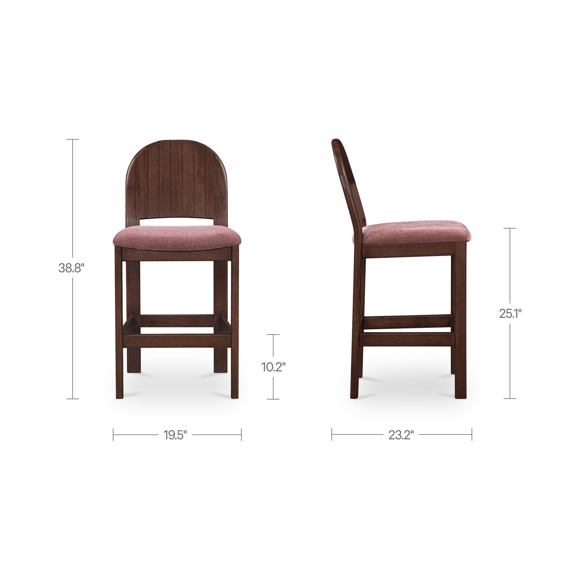 Emil - Counter Stool - Berry / Purple