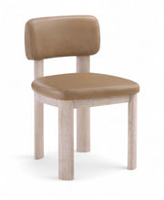 Paloma - Vegan Leather Upholstered Dining Chair (Set of 2) - Tan / Rich Natural
