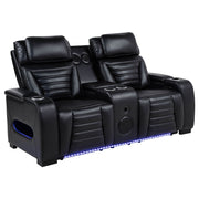Isadora - Power Reclining Loveseat With Dual USB Charging And Built In Bluetooth Speaker - Black