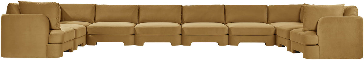 Hammond - Velvet Performance Fabric Upholstered 10 Piece Sectional