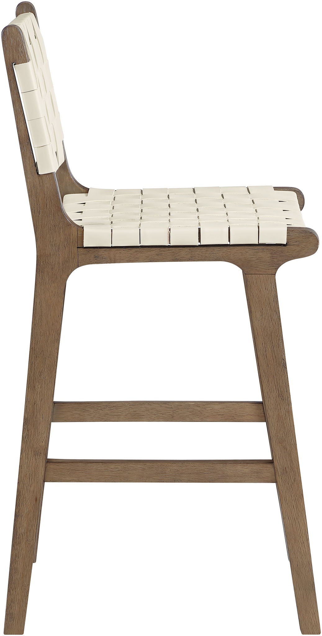 Entwine - Vegan Leather Upholstered Counter Stool - Painted Brown