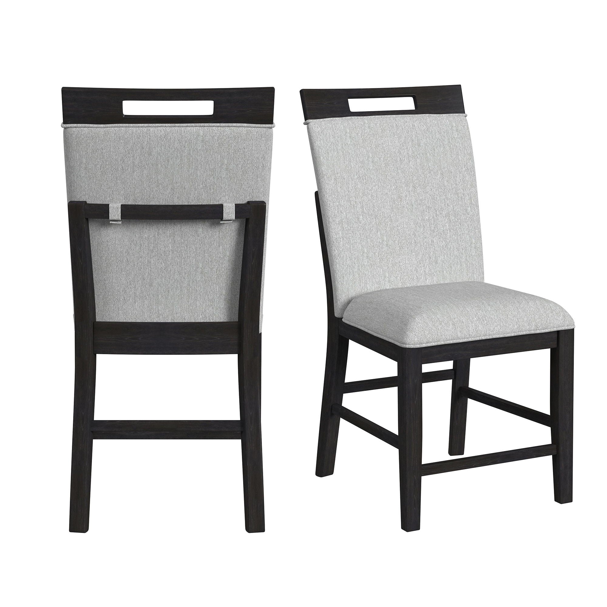 Transcend - Counter Side Chair (Set of 2) - Charcoal