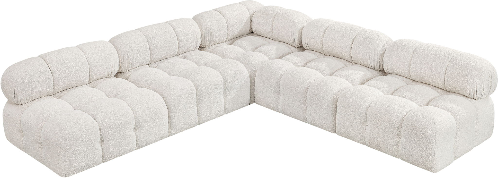 Ames - 5 Piece Fabric Modular Corner Sectional