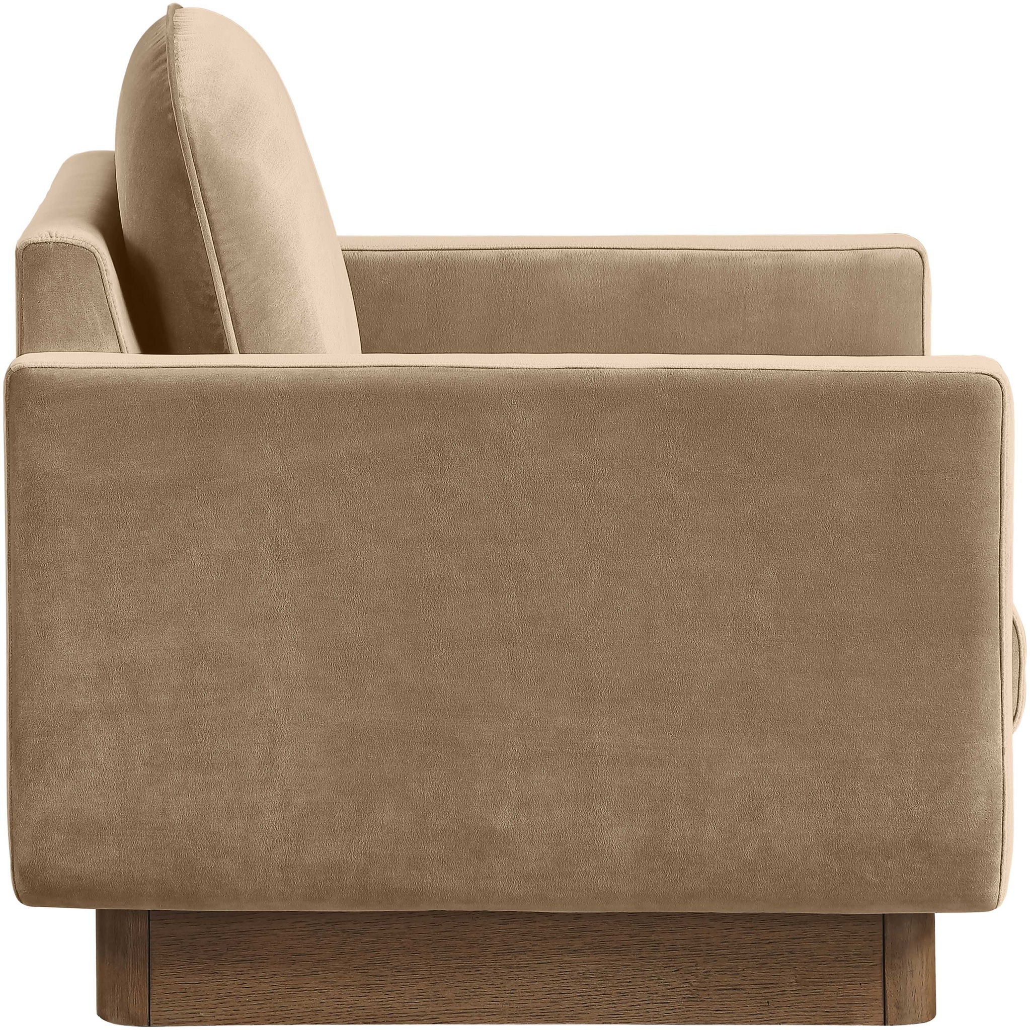 Diviento - Velvet Performance Fabric Upholstered Accent Chair