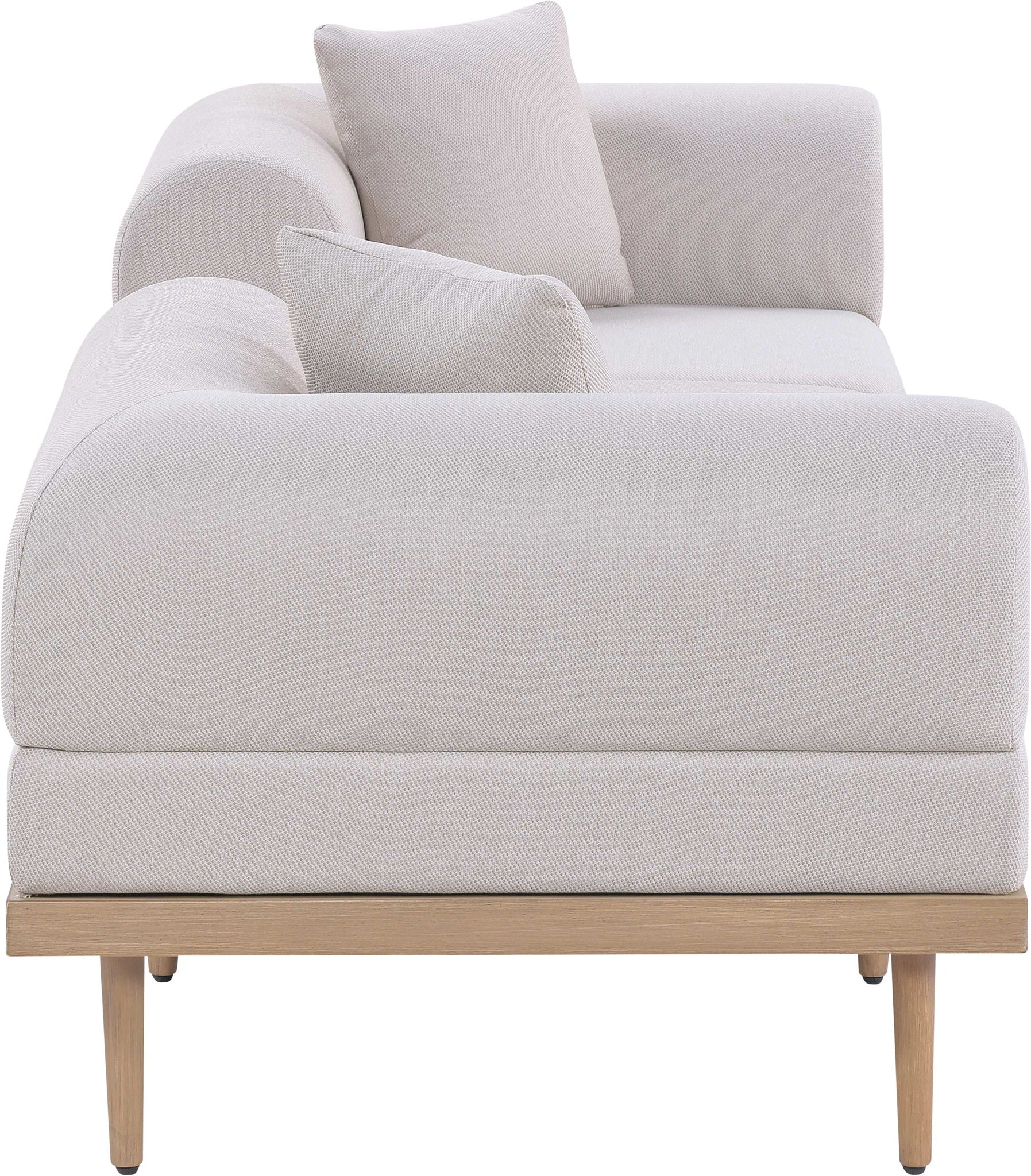 Laguna - 3 Piece 106.5" Outdoor Patio Modular Sofa With Backless Seat