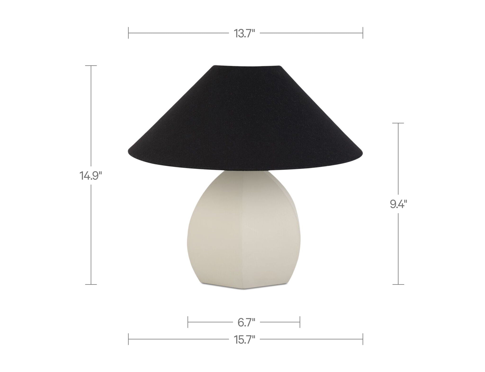 Keeley - Table Lamp - White
