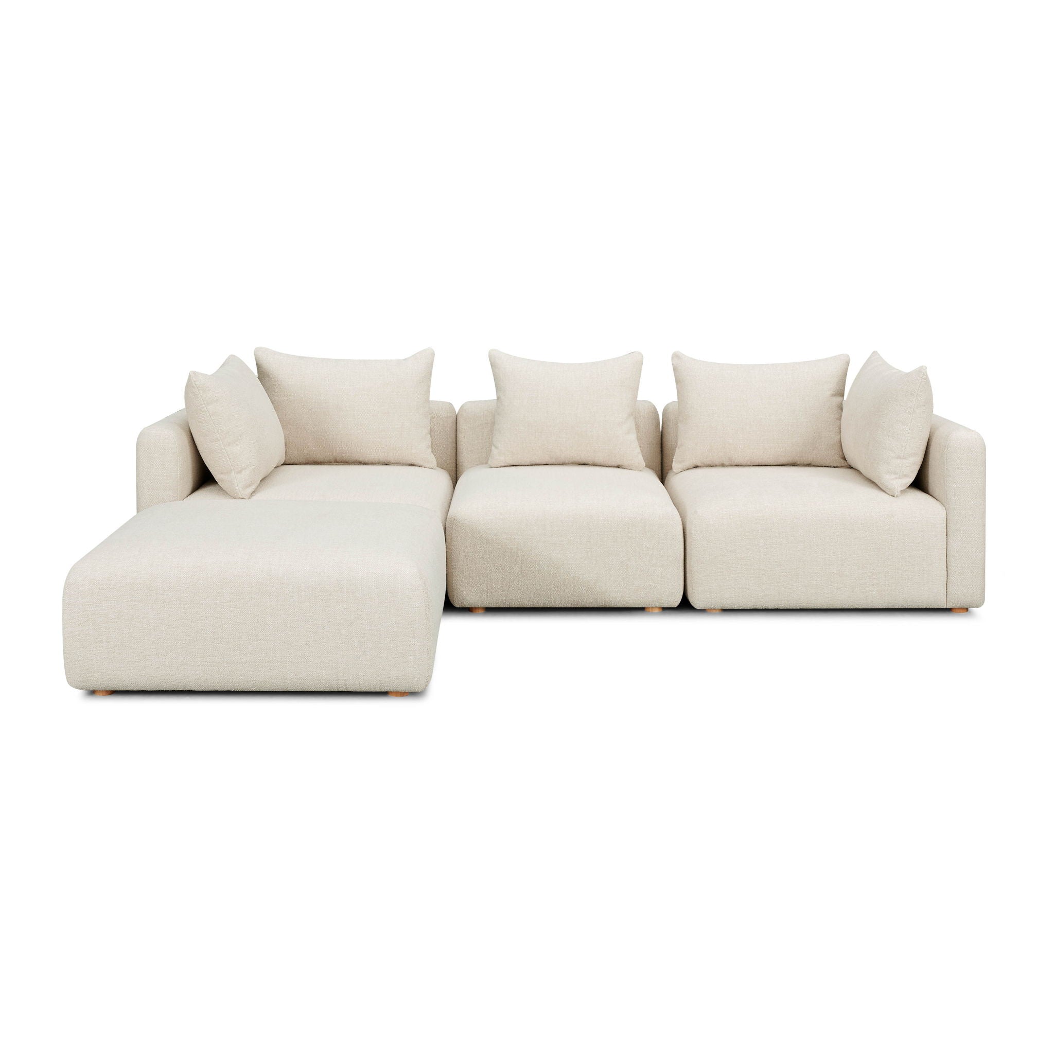 Hangover - 4-Piece Modular Sectional - Cream