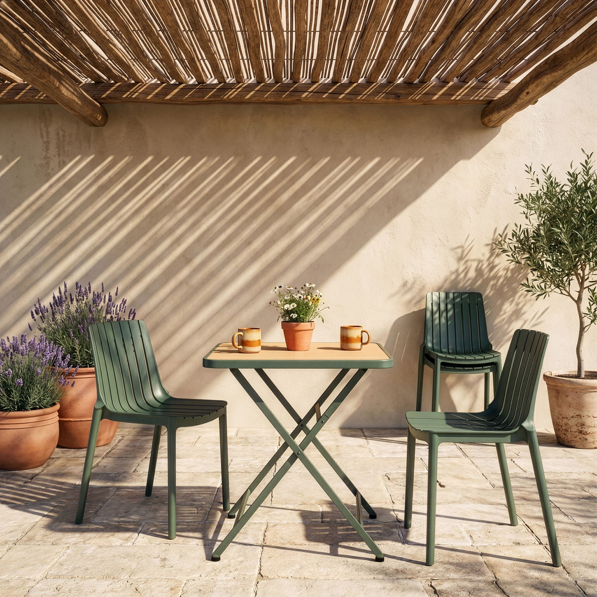 Marilla - Polypropylene Outdoor Patio Dining Chair (Set of 4)