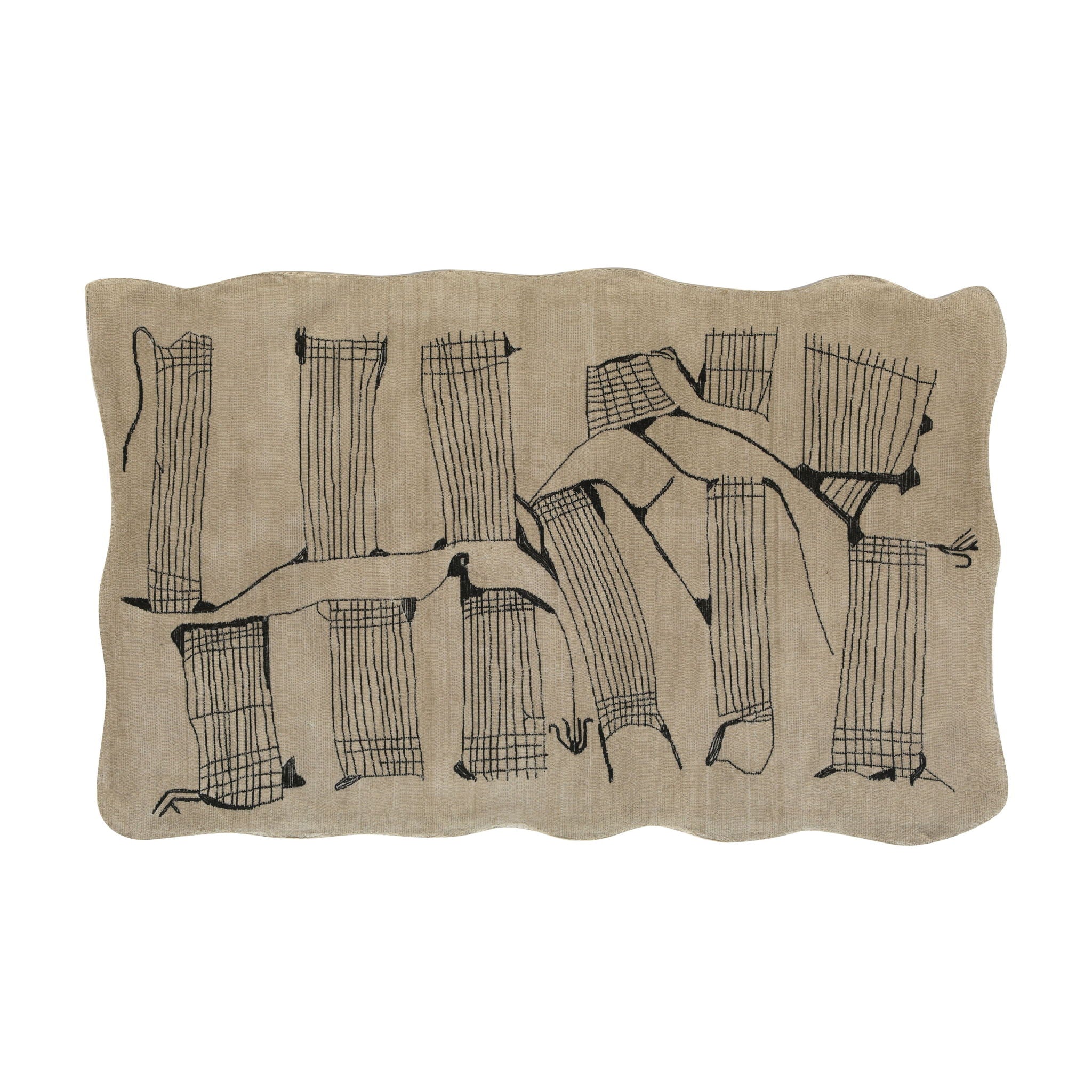 Mezzo - 5' x 8' Hand Tufted Wool Area Rug - Natural