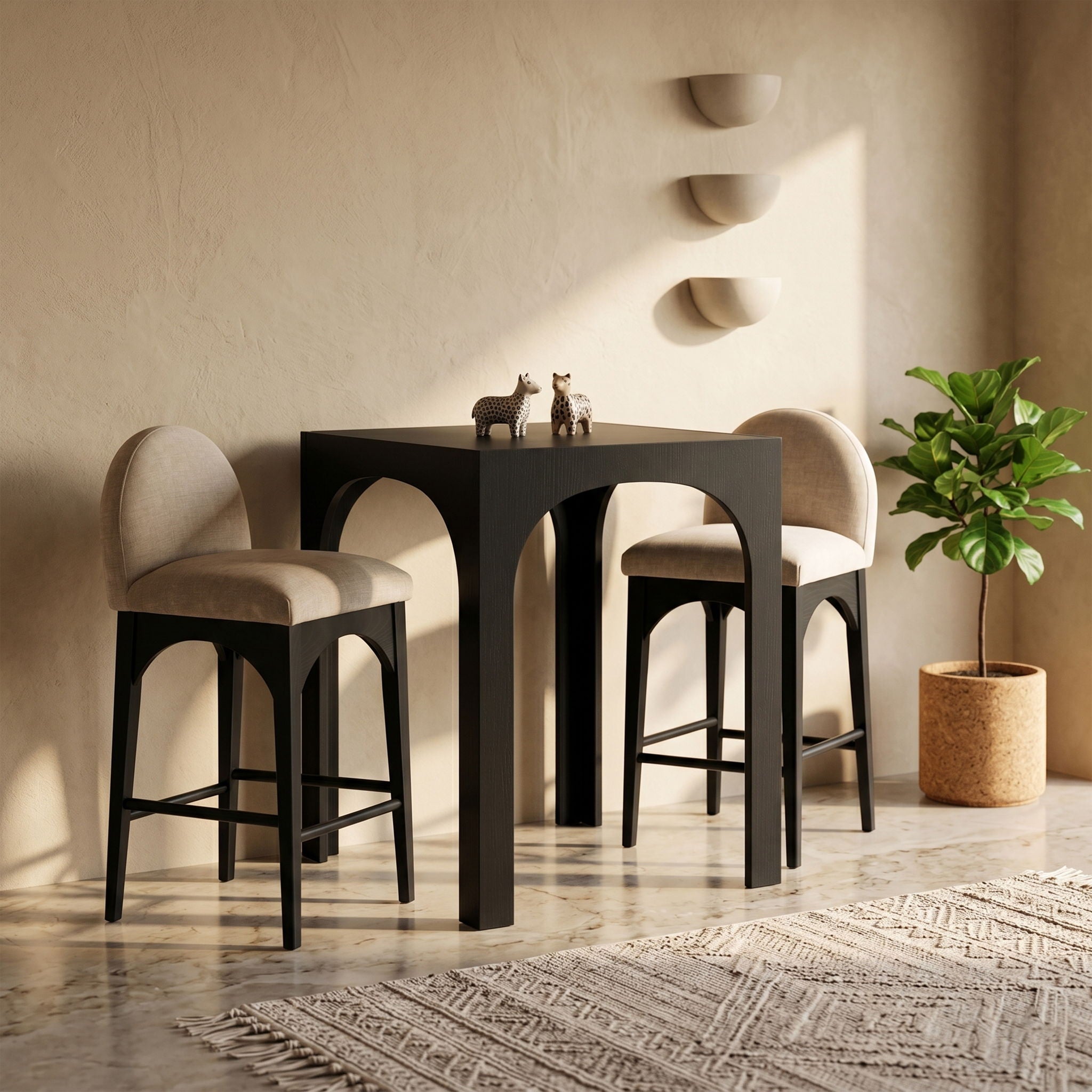 Waldorf - Tempered Glass Top Table