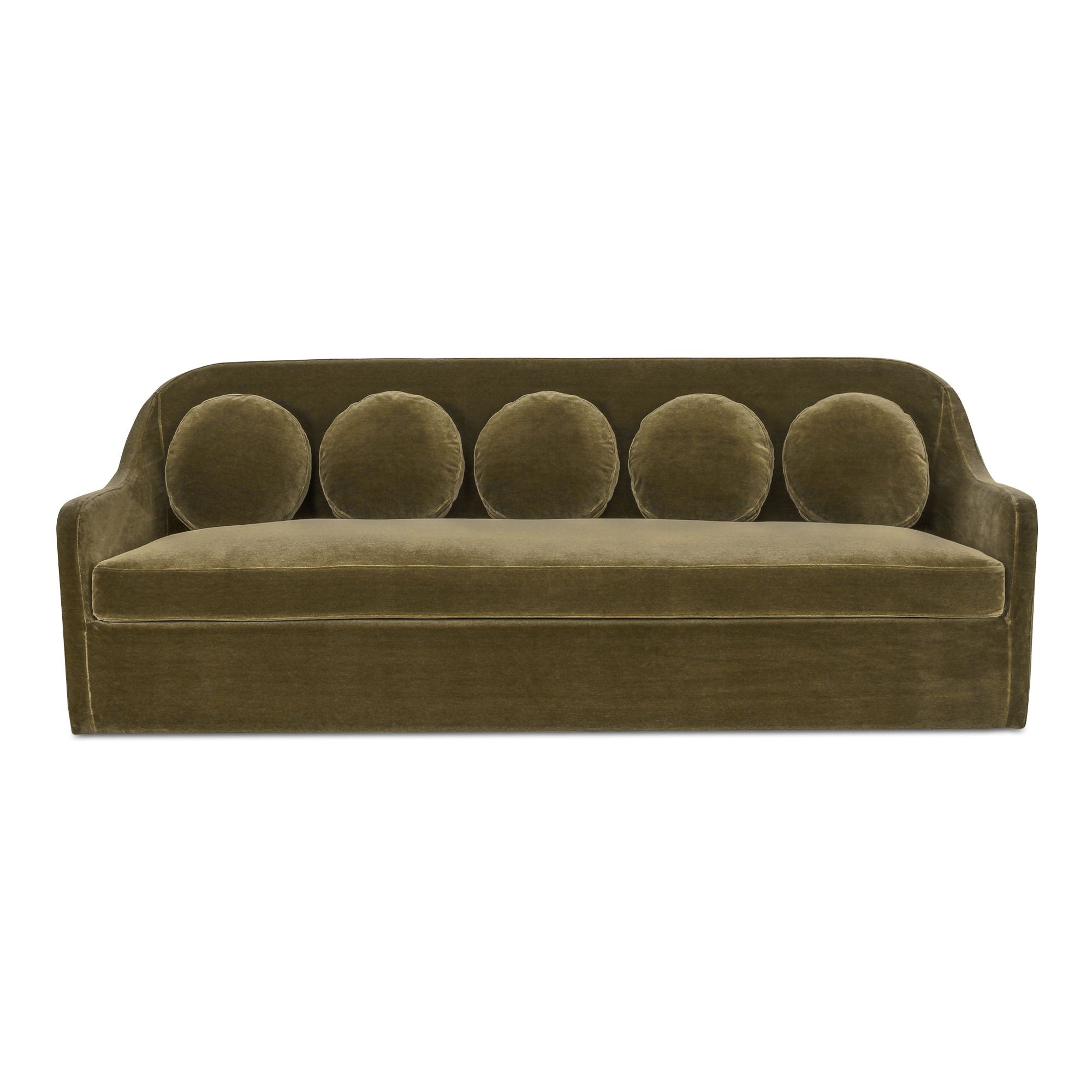 Rialto - Faux Mohair Sofa - Deep Green