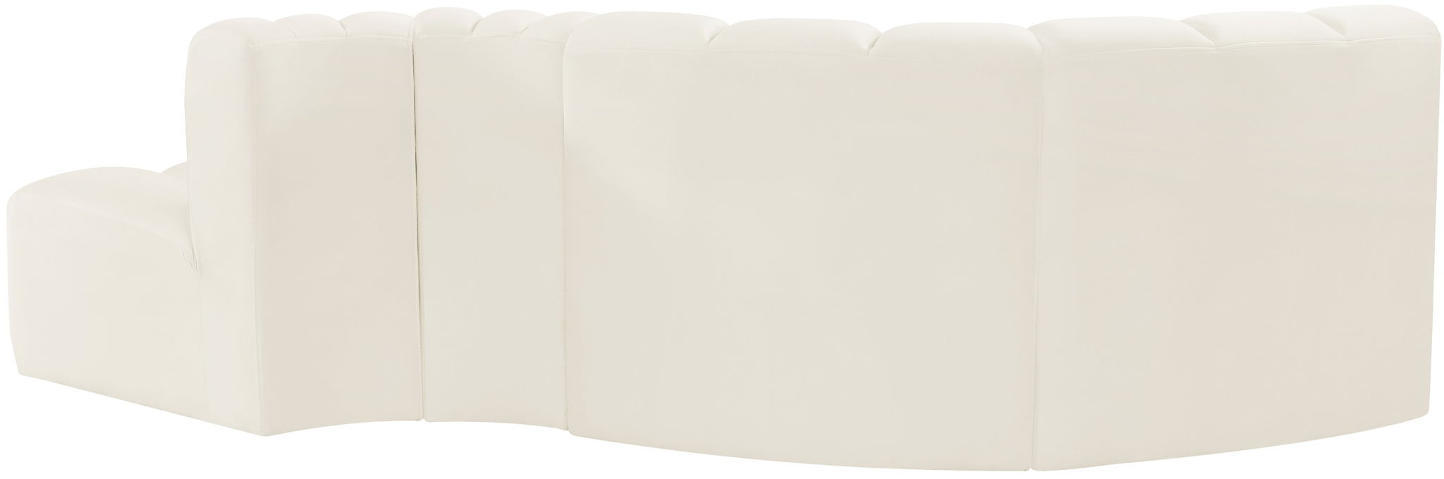 Arc - Velvet 4 Piece L-Shaped Modular Sofa
