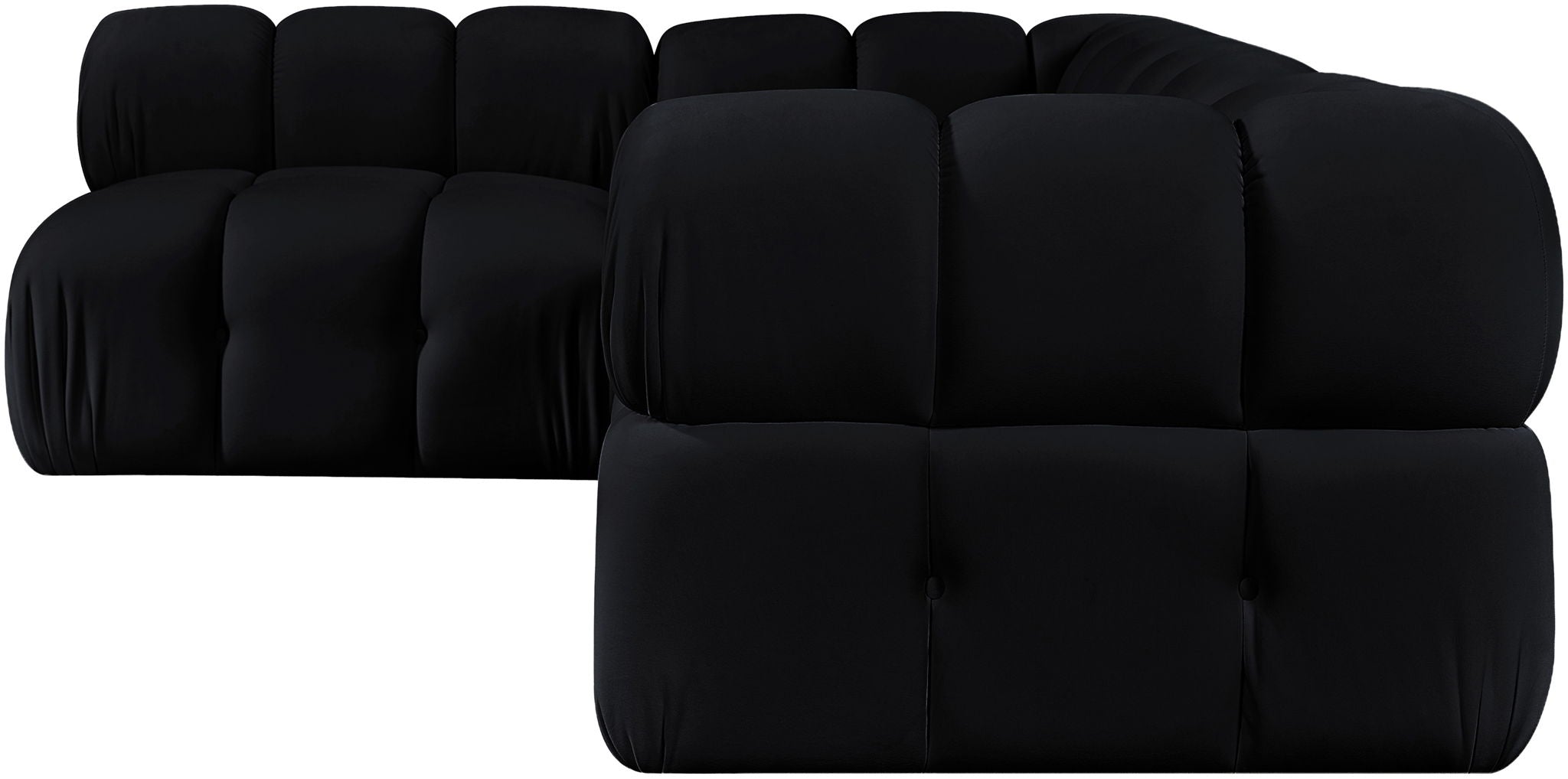 Orin - Fabric Velvet 4 Piece Modular Sectional