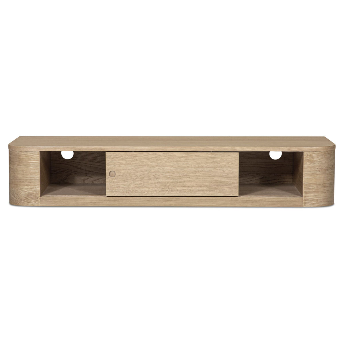 Round - Off Floating Console Table - Natural